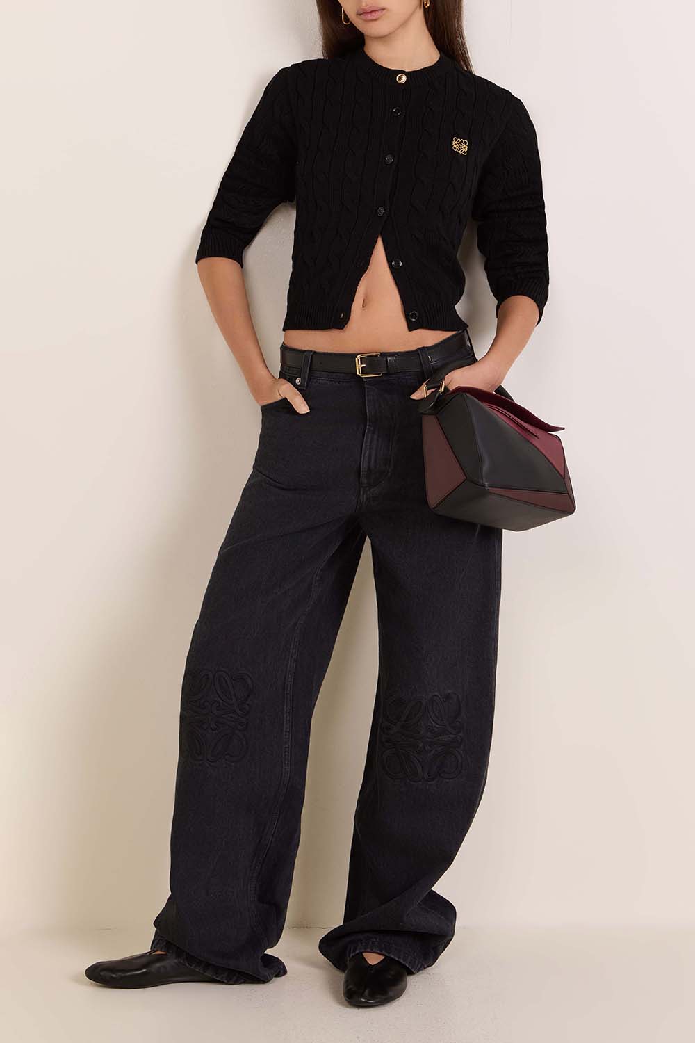 מכנסי ג'ינס באגי בגזרה ישרה